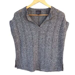 Leo & Sage x Revolve Gray Linen Cashmere Sweater NEW